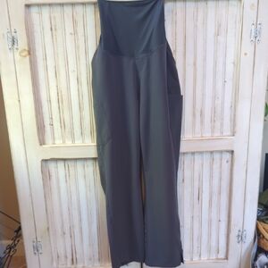 Mandala, Pewter Gray Maternity Scrub Pants XL